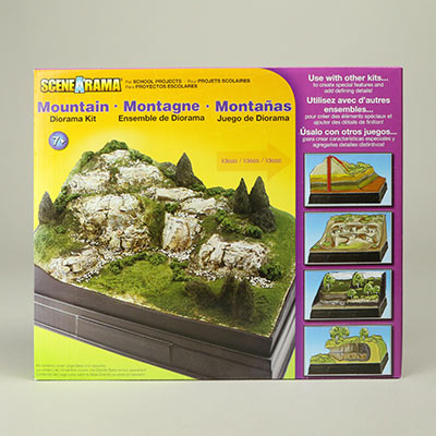 Mountain diorama from Woodland Scenics
