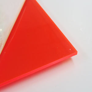 Fluorescent red light-gathering acrylic sheet