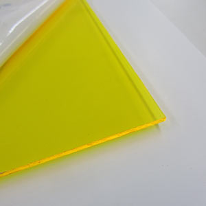 Fluorescent yellow light-gathering acrylic sheet
