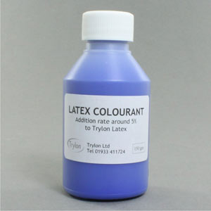 Blue latex colourant