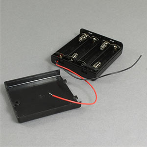 AA battery holder with switch