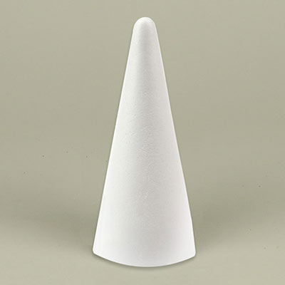 200mm polystyrene cone for craft & display projects