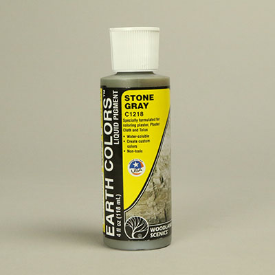 Stone grey liquid pigment for plaster
