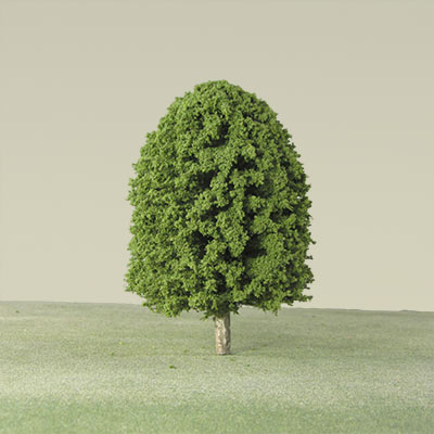 125mm light green deciduous string & wire model tree