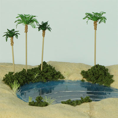 Light & dark model palm trees on our Oasis bundle