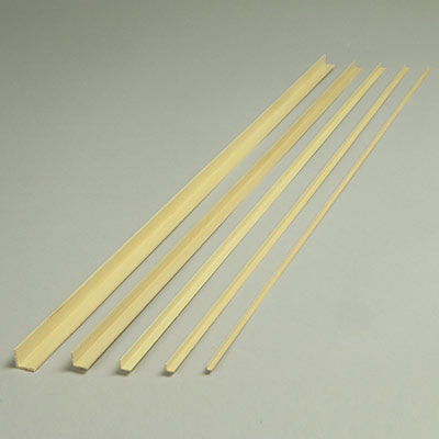 Wooden angle rods for architectural model making