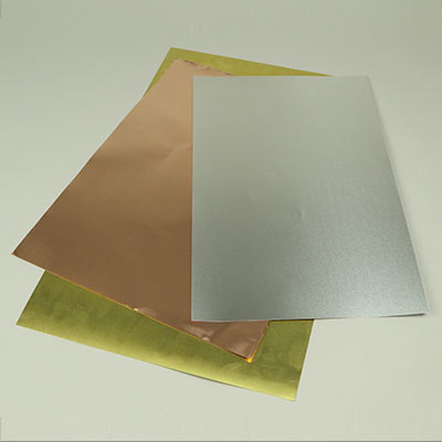 Aluminium, brass & copper sheets to make embossed metal decorations
