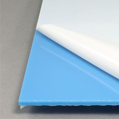 Mid blue acrylic sheet