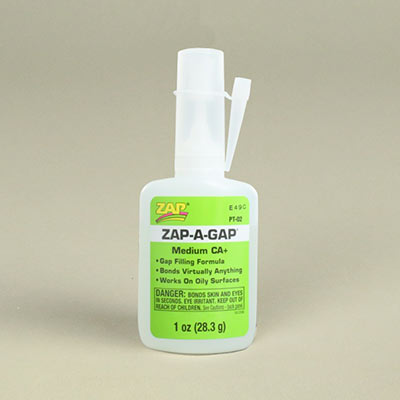 ZAP-A-GAP super glue for model making