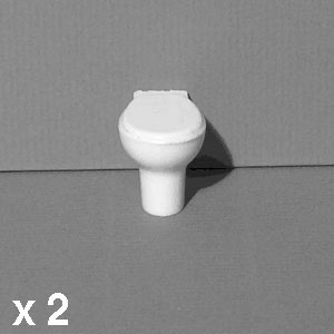 Scale toilets for 1:25 model making