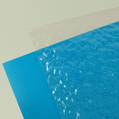 Water effect plastic sheet