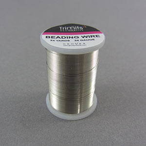 Beading wire - silver 24 yards