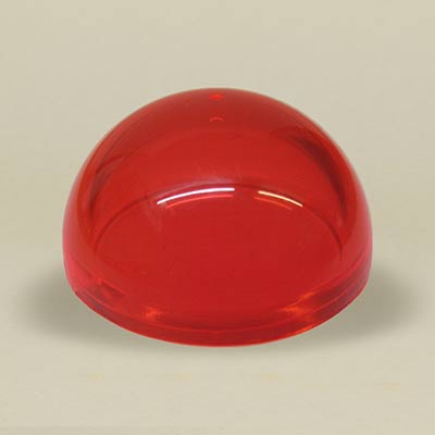 Red acrylic dome