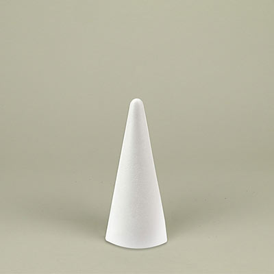 120mm polystyrene cone for craft & display projects