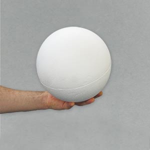 200mm polystyrene 2-part ball