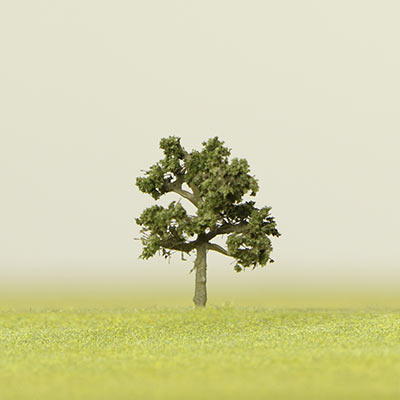 15mm dark green model tree