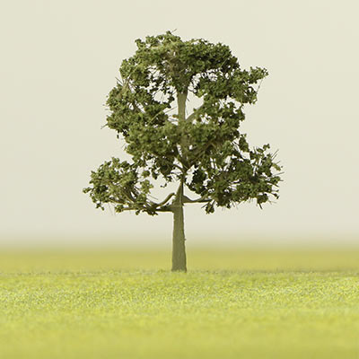 30mm dark green model tree