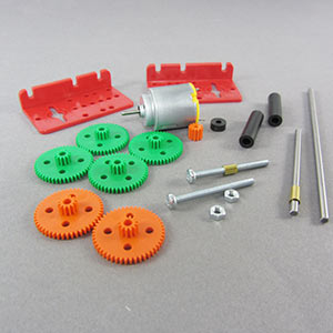 Motor/gearbox multi ratio (plastic gears)