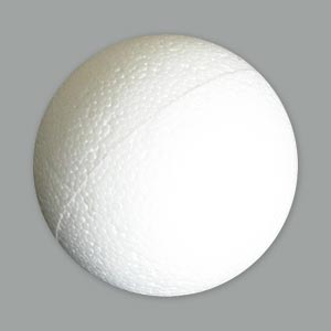 Ball, polystyrene 120mm Pk50