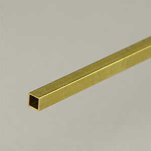 Brass square tube 4.0 × 4.0 × 1000mm
