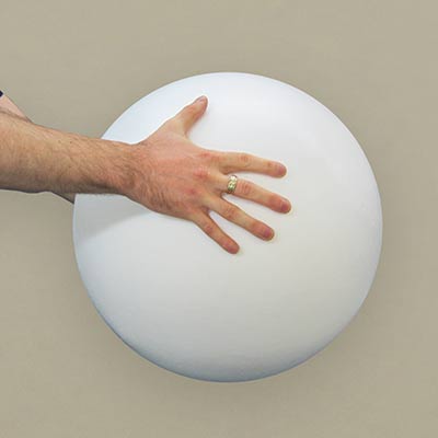 Ball, polystyrene 2-part 400mm
