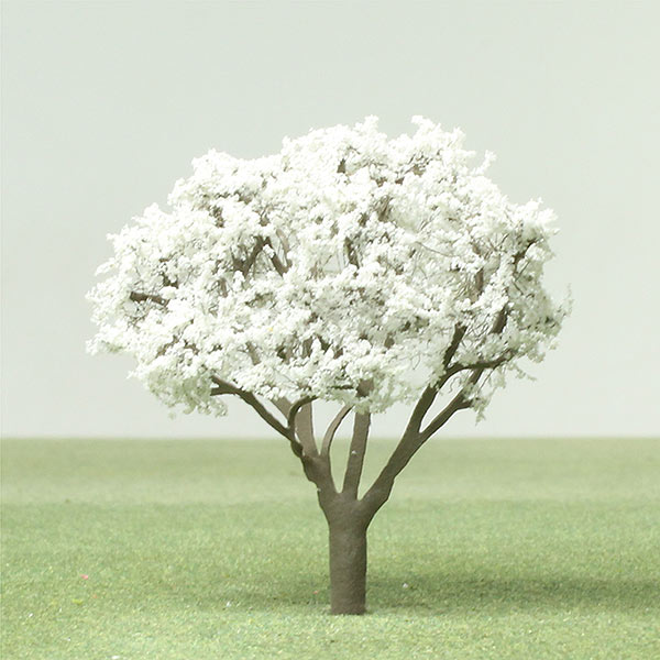 Snowy mespilus or serviceberry model tree