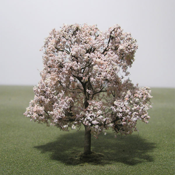 Wild Cherry in blossom (double gean) model tree