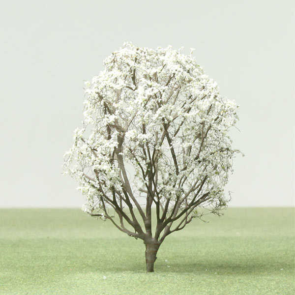Wild cherry in blossom (double gean) model tree