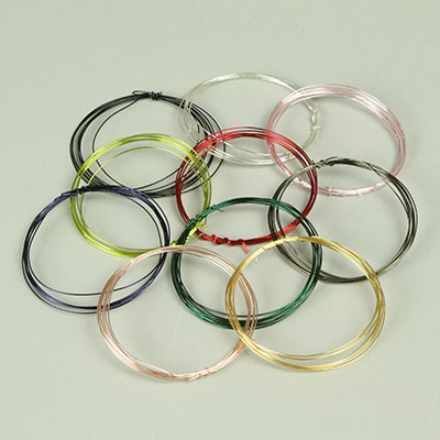 Coloured craft wire for Christmas displays