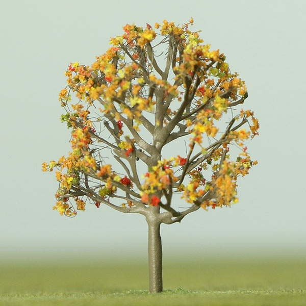 Generic model tree in autumn foliage