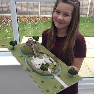 Motte and Bailey Castle by Kara Payne for her Year 7 school history project