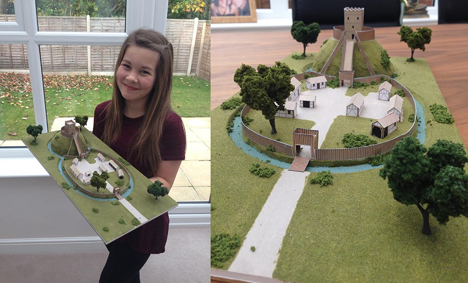 Motte and Baily castle year 7 history project by Kara Payne