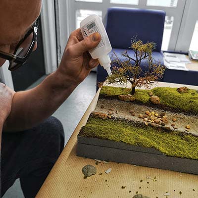 Woodland Scenics diorama