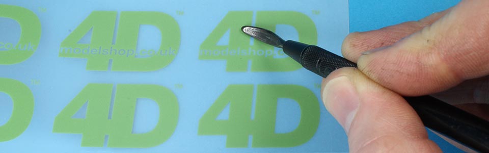 4D modelshop custom dry transfer service - company logos