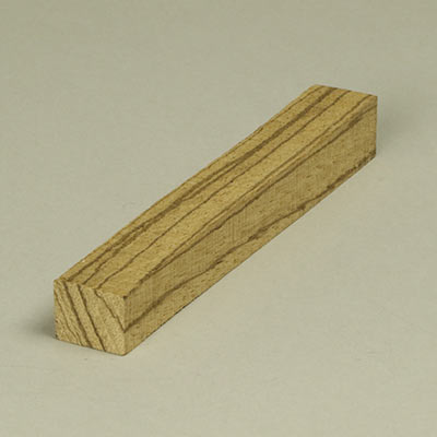 Zebrano wood pen blank for wood workers & model makers