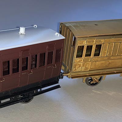 Steam train model by Michael Woods