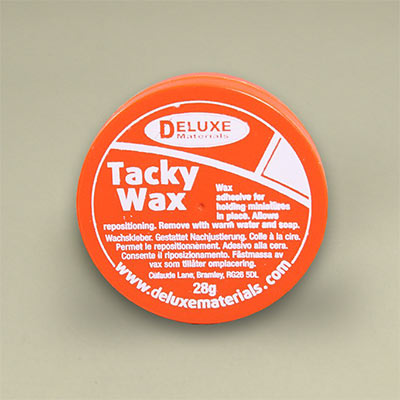 A clever temporary wax adhesive with a multitude of uses in modelling