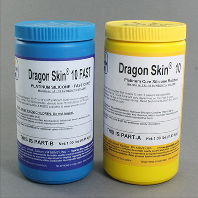 900gm Very Fast 10 Shore A Dragon Skin Series Trial Kit 