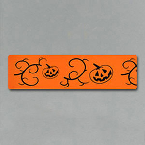 25mm Pumpkin scroll ribbon