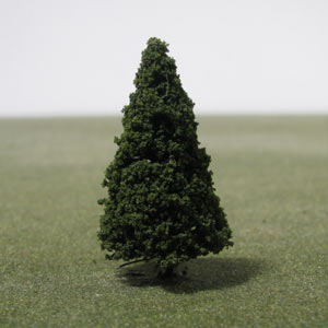 42mm green conifer model tree