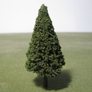 85mm green conifer model tree