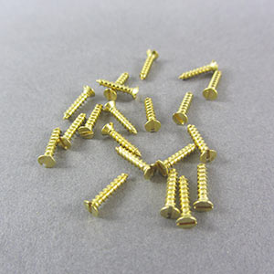 No.1 9.5mm brass screws