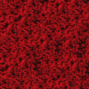 Bright red flock for model making
