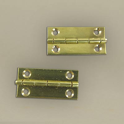 Small brass hinges