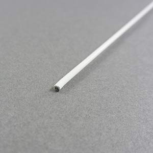 1.6mm white butyrate coated rod