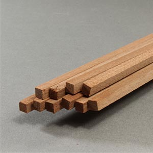 5 x 5mm mahogany strip