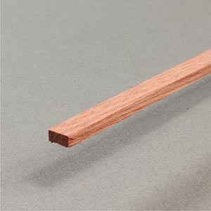 3.0 x 6.0mm mahogany strip for model making