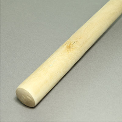 Wooden rod broom handle