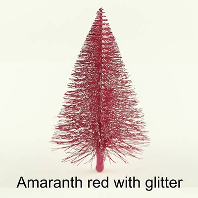 Amaranth red with glitter