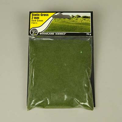 Dark green 2mm static grass